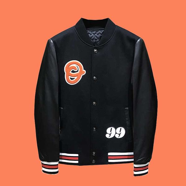 leather sleeves construction baseball jackets men pu faux learning jacket male casual luxe fleece pilot letter stand bomber jas baseball jac, Black;brown
leather sleeves construction baseball jackets men pu faux learning jacket male casual luxe fleece pilot letter stand bomber jas baseball jac, Black;brown