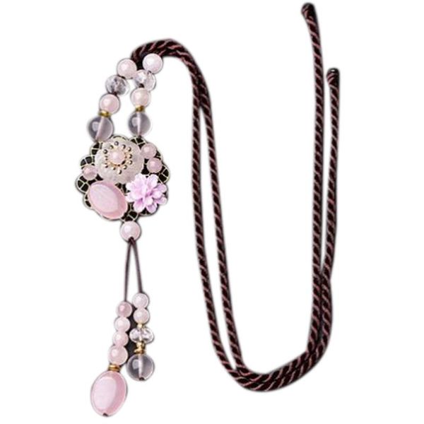 natural pink crystal sweater chain necklace long female classical ethnic style retro pendant pendant accessories, Silver
natural pink crystal sweater chain necklace long female classical ethnic style retro pendant pendant accessories, Silver