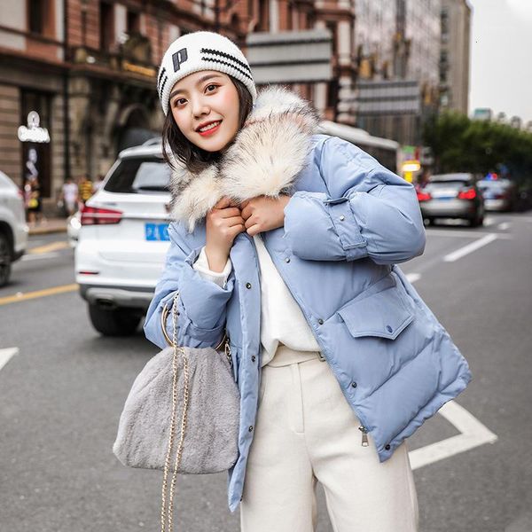 women's down & parkas 2021 fashion wild women winter jacket cotton padded warm thicken with fur collar ladies short loose coats parka w, Black
women's down & parkas 2021 fashion wild women winter jacket cotton padded warm thicken with fur collar ladies short loose coats parka w, Black