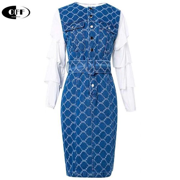 casual dresses autumn elegant lady denim mini woman dress plaid o-neck long sleeve daily ruffles clothes vestidos, Black;gray
casual dresses autumn elegant lady denim mini woman dress plaid o-neck long sleeve daily ruffles clothes vestidos, Black;gray