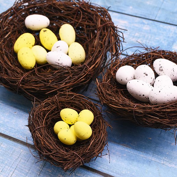 8-25cm natural rattan and foam bird egg easter decor prop artificial nest for garden ornament diy craft vine supplies
8-25cm natural rattan and foam bird egg easter decor prop artificial nest for garden ornament diy craft vine supplies