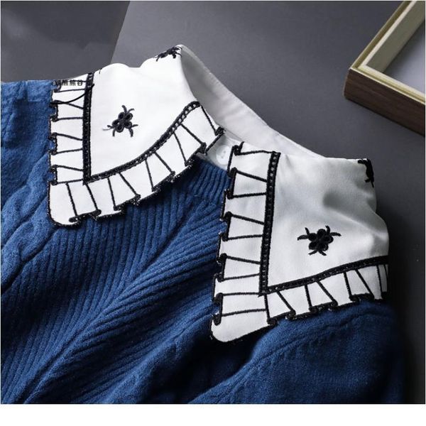 embroidery big lapel fake collar shirt white cotton fake collar for women detachable fake shirt collar women half shirt jlltlk, Blue;red
embroidery big lapel fake collar shirt white cotton fake collar for women detachable fake shirt collar women half shirt jlltlk, Blue;red