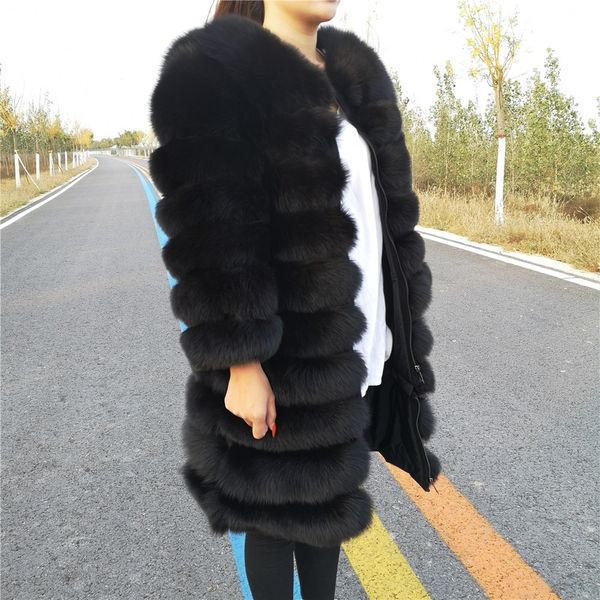 blue fox coat detachable arms women natural winter long jacket with hood female real fur vest 2020 newx1019, Black
blue fox coat detachable arms women natural winter long jacket with hood female real fur vest 2020 newx1019, Black
