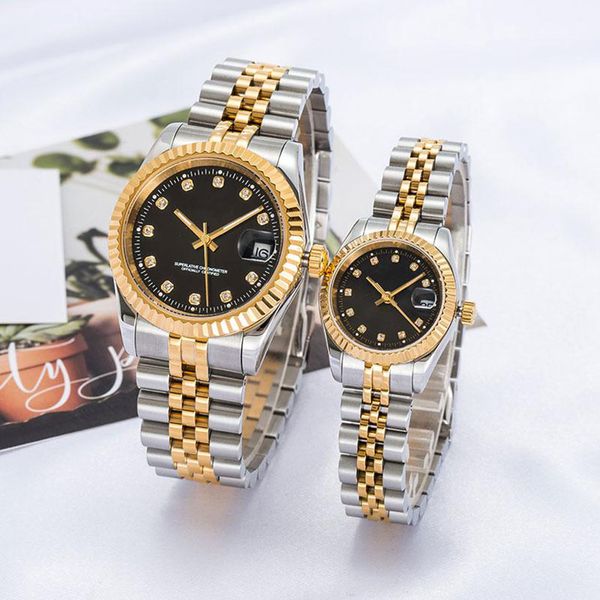 men's automatic gold watch ladies dress full stainless steel sapphire waterproof luminous couple style classic watch, Slivery;brown
men's automatic gold watch ladies dress full stainless steel sapphire waterproof luminous couple style classic watch, Slivery;brown