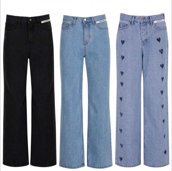 women's jeans 21 autumn style unique tailoring kim niche thin embroidered love straight tube dad pants mopping jeans, Blue
women's jeans 21 autumn style unique tailoring kim niche thin embroidered love straight tube dad pants mopping jeans, Blue