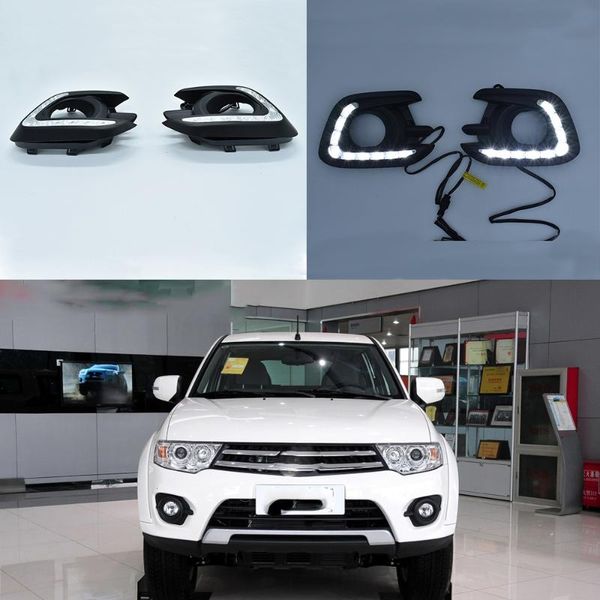1 set ecahayaku car led drl daytime running light for mitsubishi pajero 2014 2020 turn signal with fog lamp cover dc 12v driving
1 set ecahayaku car led drl daytime running light for mitsubishi pajero 2014 2020 turn signal with fog lamp cover dc 12v driving