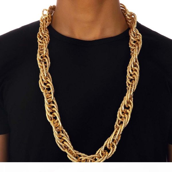 t show stage 22mm width 243g super heavy women mens twist rope chain necklaces golden silver bling hip hop exaggerated jewelry
t show stage 22mm width 243g super heavy women mens twist rope chain necklaces golden silver bling hip hop exaggerated jewelry