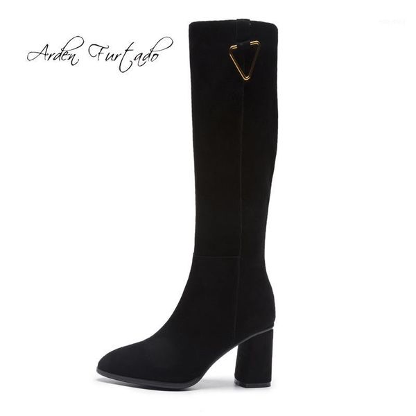 fashion women's shoes winter 2020 pointed toe knee high boots zipper chunky heels 7cm elegant ladies boots natural suede size 421, Black
fashion women's shoes winter 2020 pointed toe knee high boots zipper chunky heels 7cm elegant ladies boots natural suede size 421, Black
