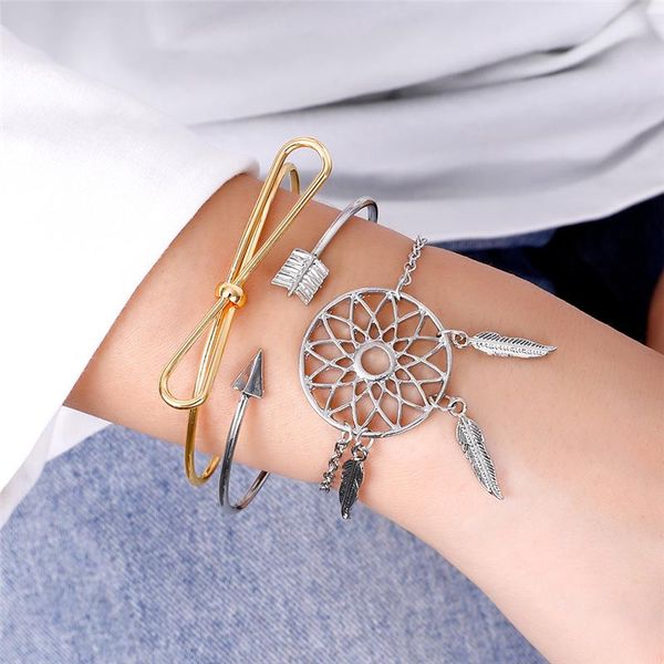 2020 gold silver plated design bowknot arrow circle bracelets set 3pcs/set tassel boho bangle set for women wrist jewelry, Black
2020 gold silver plated design bowknot arrow circle bracelets set 3pcs/set tassel boho bangle set for women wrist jewelry, Black
