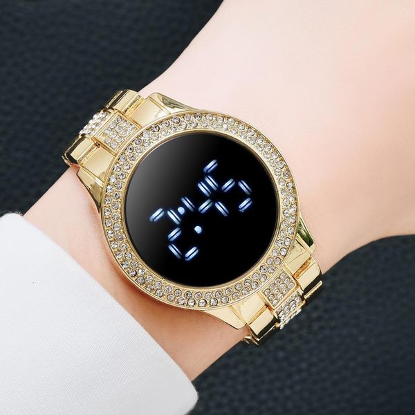 fashion digital led women watches diamond bracelet luxury watch for women rose gold dress casual quartz watch zegarek damski, Slivery;brown
fashion digital led women watches diamond bracelet luxury watch for women rose gold dress casual quartz watch zegarek damski, Slivery;brown