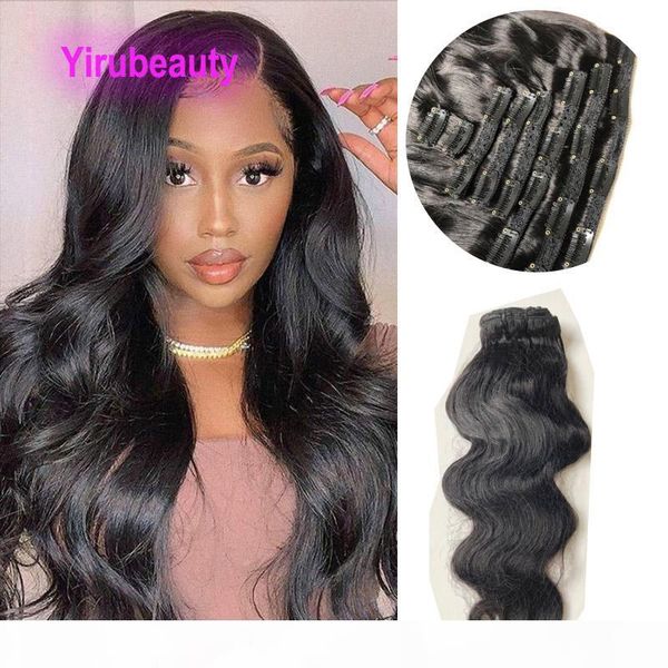 indian virgin hair clip-in hair extensions 120g body wave clips 8pieces set natural color 8-24inch wholesale 120gram, Black;brown
indian virgin hair clip-in hair extensions 120g body wave clips 8pieces set natural color 8-24inch wholesale 120gram, Black;brown