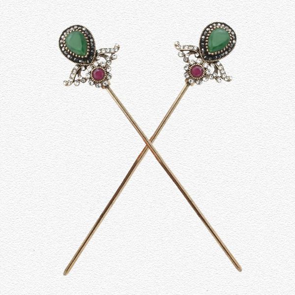 vintage turkish women flower hair sticks arabia resin hairpin jewelry antique gold color india bride comb tight updo hair clasp, Golden;silver
vintage turkish women flower hair sticks arabia resin hairpin jewelry antique gold color india bride comb tight updo hair clasp, Golden;silver