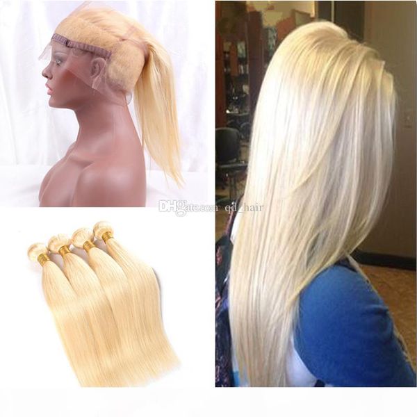 silky straight 613 virgin human hair bundles with lace band frontal pre plucked 360 frontal with blonde 613 hair extension 4pcs lot, Black
silky straight 613 virgin human hair bundles with lace band frontal pre plucked 360 frontal with blonde 613 hair extension 4pcs lot, Black
