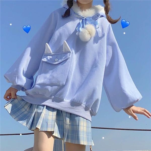 2021 new autumn kawaii hoodies women sweatshirt college japanese soft cute cat ear pocket plush hooded korean loose student girl sa95, Black
2021 new autumn kawaii hoodies women sweatshirt college japanese soft cute cat ear pocket plush hooded korean loose student girl sa95, Black
