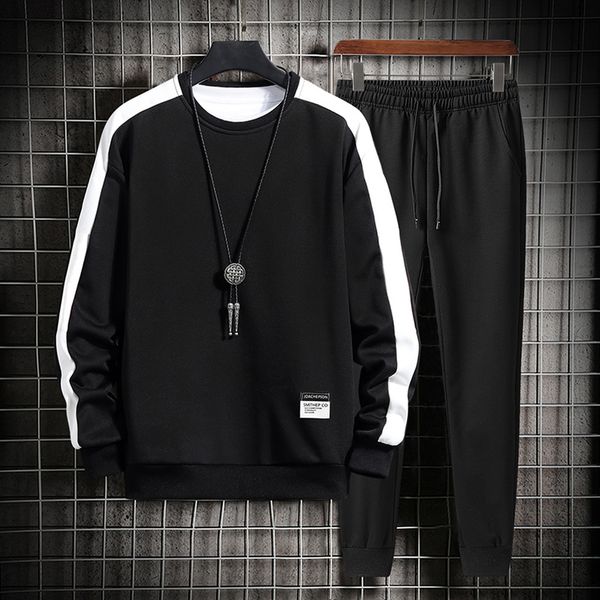 2021 new mens tracksuits side stripe sweatshirt and pants men running suit sportswear outdoor workout clothes 100% polyester tiil, Black
2021 new mens tracksuits side stripe sweatshirt and pants men running suit sportswear outdoor workout clothes 100% polyester tiil, Black