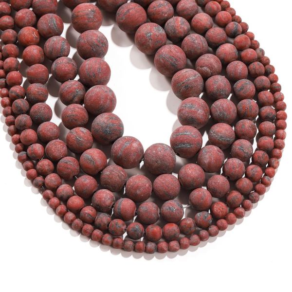 1strand lot natural stone dull polish matte sesame red brecciated jaspers bead round loose spacer beads for diy jewelry making h bbymzy
1strand lot natural stone dull polish matte sesame red brecciated jaspers bead round loose spacer beads for diy jewelry making h bbymzy