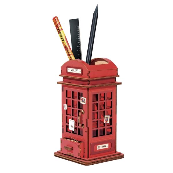 robotime 3d diy phone booth shape brush pen holder puzzle game steam toy gift for children tg13 y200413
robotime 3d diy phone booth shape brush pen holder puzzle game steam toy gift for children tg13 y200413