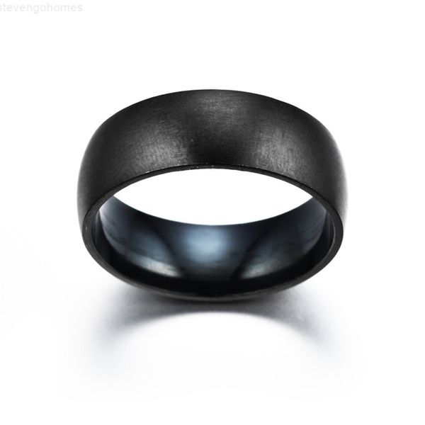 classic fashion black titanium men's matte finished engagement jewelry male party wedding ring, Silver
classic fashion black titanium men's matte finished engagement jewelry male party wedding ring, Silver
