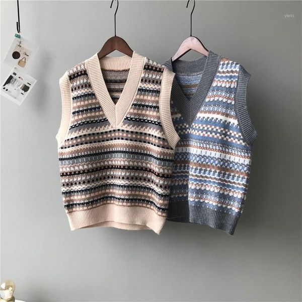 myzyqg retro college knit vest women waistcoat sweater coat casual pullover jacket korean v neck vest streetwear clothes1, Black;white
myzyqg retro college knit vest women waistcoat sweater coat casual pullover jacket korean v neck vest streetwear clothes1, Black;white