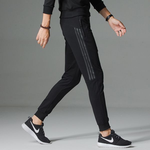 autumn and winter plush men's new casual trend sports pants, three leggings, Black
autumn and winter plush men's new casual trend sports pants, three leggings, Black