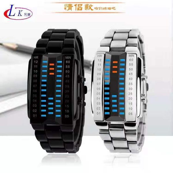 hion led watch with three row lights, personalized 3d mirror, steel belt, metal chain, waterproof couple electronic watch xm-av54, Slivery;brown
hion led watch with three row lights, personalized 3d mirror, steel belt, metal chain, waterproof couple electronic watch xm-av54, Slivery;brown