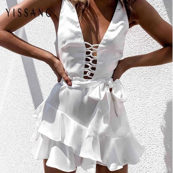 yissang white summer hollow out lace jumpsuits deep v-neck bow ruffles women rompers satin holiday ladies club playsuits1, Black;white
yissang white summer hollow out lace jumpsuits deep v-neck bow ruffles women rompers satin holiday ladies club playsuits1, Black;white