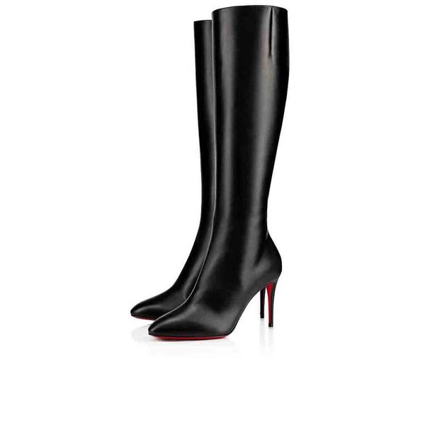 luxury designed cate boot for women,ladies red bottom boots chains platform heel women winter shoes smooth calf leather knee-high tall boots, Black 
luxury designed cate boot for women,ladies red bottom boots chains platform heel women winter shoes smooth calf leather knee-high tall boots, Black