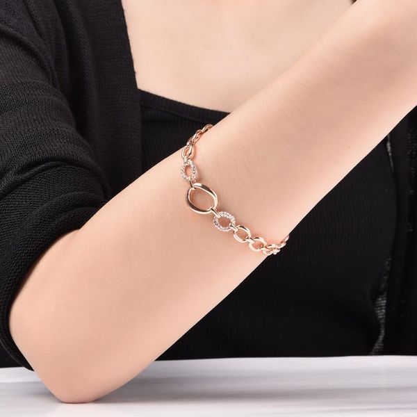 fashion women elegant multi-circle linked rose gold chain bangle diamond bracelet hand chain exquisite jewelry party accessories, Golden;silver
fashion women elegant multi-circle linked rose gold chain bangle diamond bracelet hand chain exquisite jewelry party accessories, Golden;silver