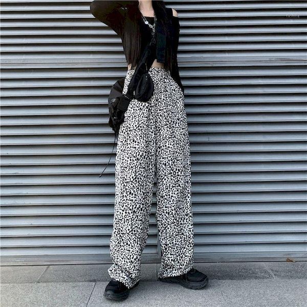 2020 autumn new korean version of ins leopard print girl drape wide-leg pants loose and thin straight trousers mopping pants1, Black;white
2020 autumn new korean version of ins leopard print girl drape wide-leg pants loose and thin straight trousers mopping pants1, Black;white