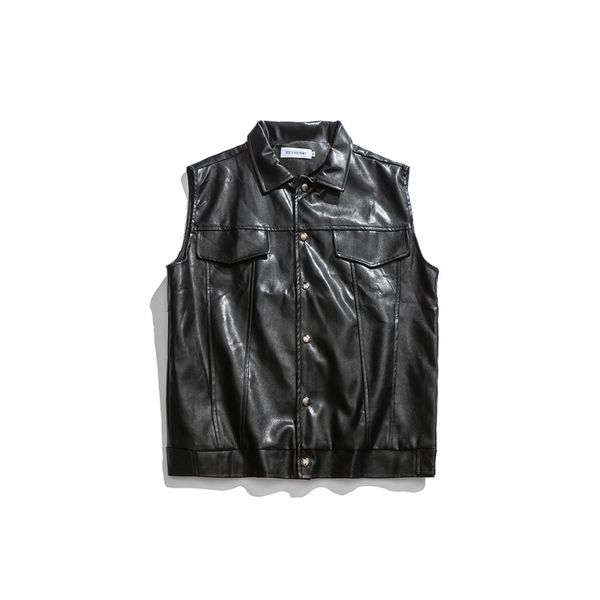 2021 autumn new male leather vest in fashionable retro women's coat nqrw, White
2021 autumn new male leather vest in fashionable retro women's coat nqrw, White