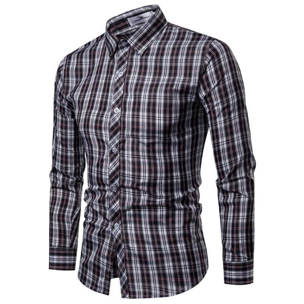 men's casual shirts kancoold fashion business leisure plaid printing shirt men broadcloth regular long-sleeved blouse 1127, White;black
men's casual shirts kancoold fashion business leisure plaid printing shirt men broadcloth regular long-sleeved blouse 1127, White;black