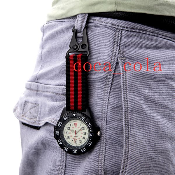 portable backpack buckle watches waist outdoor mountaineering watch nurse hanging watch nylon belt wristwatch work and learning timepiece, Slivery;black
portable backpack buckle watches waist outdoor mountaineering watch nurse hanging watch nylon belt wristwatch work and learning timepiece, Slivery;black