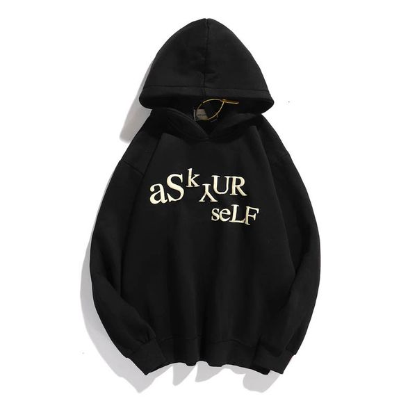 fashion ask high street wash old foam letter plush sweater for men and women, Black
fashion ask high street wash old foam letter plush sweater for men and women, Black
