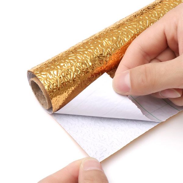 new 100cm self-adhesive diy wallpaper silver gold color furniture stove oil-proof waterproof aluminum foil kitchen stickers
new 100cm self-adhesive diy wallpaper silver gold color furniture stove oil-proof waterproof aluminum foil kitchen stickers