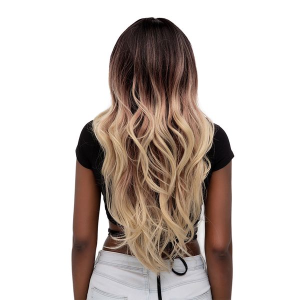 costume accessories synthetic lace front wig ombre black roots blonde wigs for women high temperature fiber hair long wavy synthetic wigs, Silver
costume accessories synthetic lace front wig ombre black roots blonde wigs for women high temperature fiber hair long wavy synthetic wigs, Silver