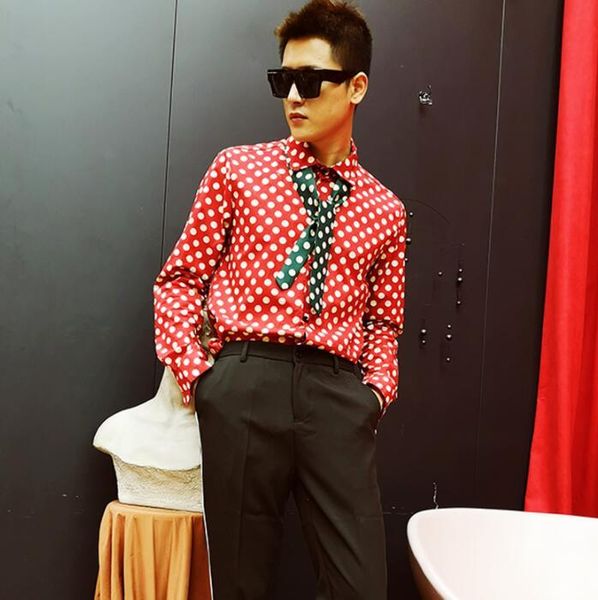 men's casual shirts fashion punk shirt men long sleeve red wave point teenage korean mens personality stage singer dance b669, White;black
men's casual shirts fashion punk shirt men long sleeve red wave point teenage korean mens personality stage singer dance b669, White;black