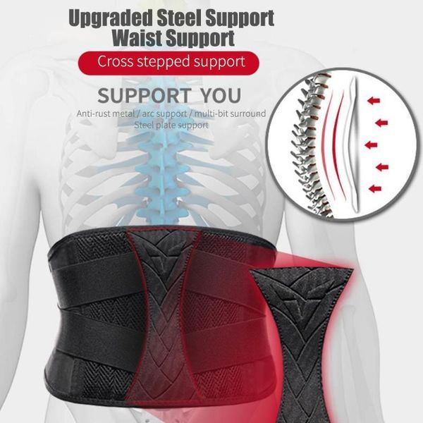 waist support effective back brace belt posture correction with steel plate health lumbar sports fashion1, Black;gray
waist support effective back brace belt posture correction with steel plate health lumbar sports fashion1, Black;gray
