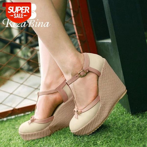 rizabina size 32-43 wedges sandals t strap ankle buckle bowtie high heels shoes women platform classics ladies daily footwear #gx3q, Black 
rizabina size 32-43 wedges sandals t strap ankle buckle bowtie high heels shoes women platform classics ladies daily footwear #gx3q, Black