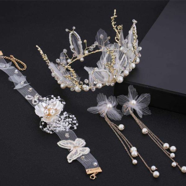 net red simple p crown forest super fairy headdress toast three pieces of jewelry luxury bridal atmosphere, Silver
net red simple p crown forest super fairy headdress toast three pieces of jewelry luxury bridal atmosphere, Silver