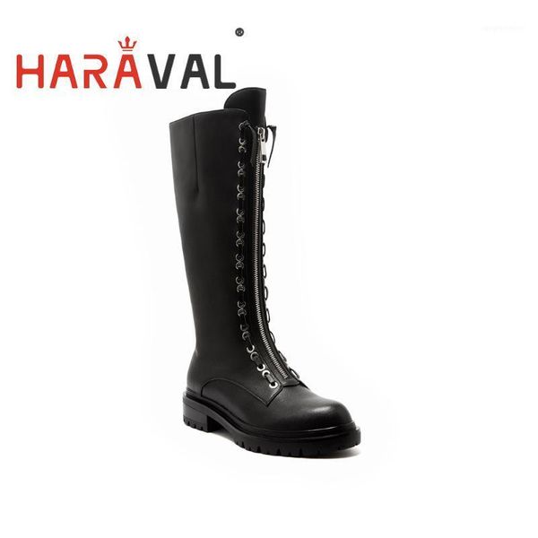 haraval women knee-high boots cross lace up rounded toe flat women shoes punk lady shoes autumn winter fashion elegante131l1, Black
haraval women knee-high boots cross lace up rounded toe flat women shoes punk lady shoes autumn winter fashion elegante131l1, Black