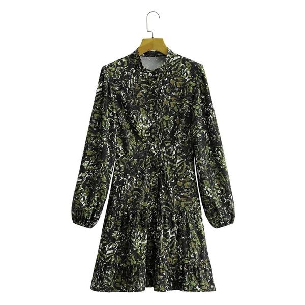 casual dresses 2021 spring women vintage printing mini shirt dress female stand collar long sleeve clothes loose vestido d7029, Black;gray
casual dresses 2021 spring women vintage printing mini shirt dress female stand collar long sleeve clothes loose vestido d7029, Black;gray