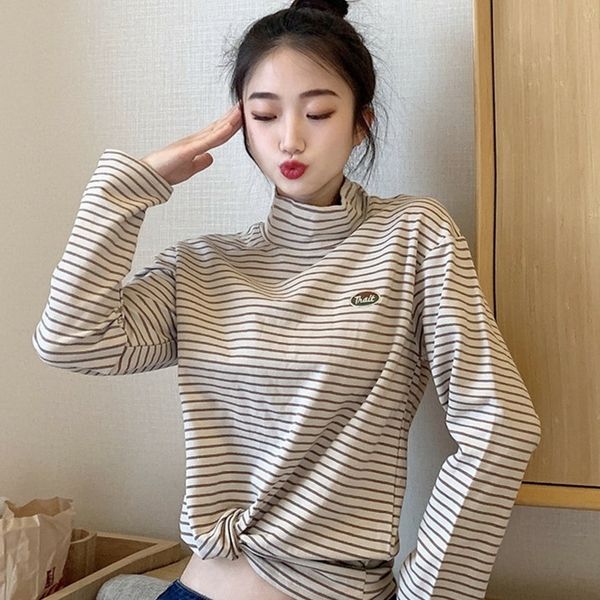 wzrow new th striped pile neck long sleeve for neck autumn students winter new thin striped pile t-shirt students long sleeve t-shirt for an, White
wzrow new th striped pile neck long sleeve for neck autumn students winter new thin striped pile t-shirt students long sleeve t-shirt for an, White