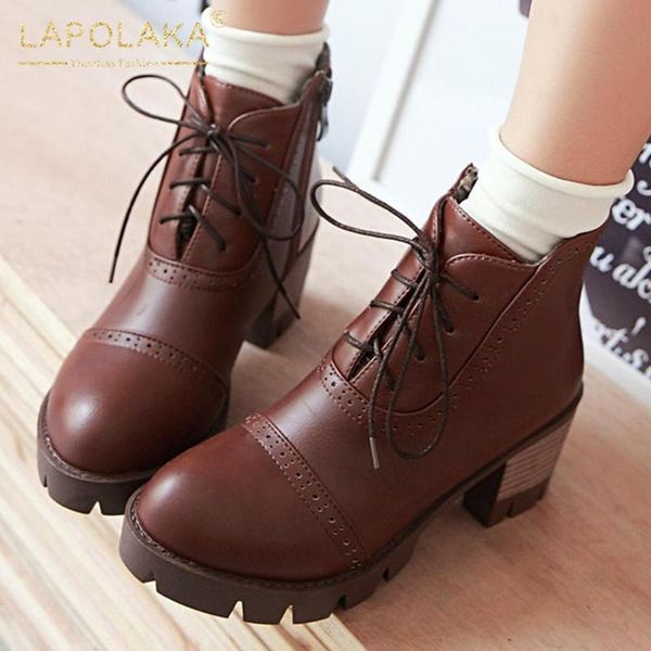 boots 2021 plus size 43 platform non-slip square heels vintage lace up brogue shoes woman ankle, Black
boots 2021 plus size 43 platform non-slip square heels vintage lace up brogue shoes woman ankle, Black