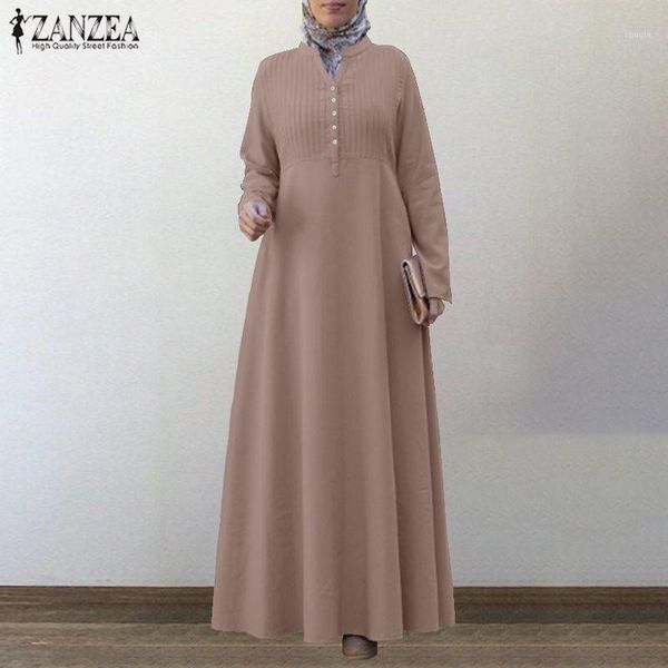 plus size women's autumn muslim dresses sundress zanzea vintage pleated maxi dress long sleeve vestidos female solid islam robe1, Black;gray
plus size women's autumn muslim dresses sundress zanzea vintage pleated maxi dress long sleeve vestidos female solid islam robe1, Black;gray