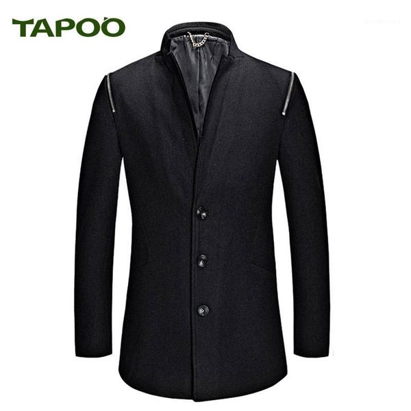 tapoo brand men's 2017 fashion autumn and winter men's woolen clothing big coat coat thick 7281, Black
tapoo brand men's 2017 fashion autumn and winter men's woolen clothing big coat coat thick 7281, Black