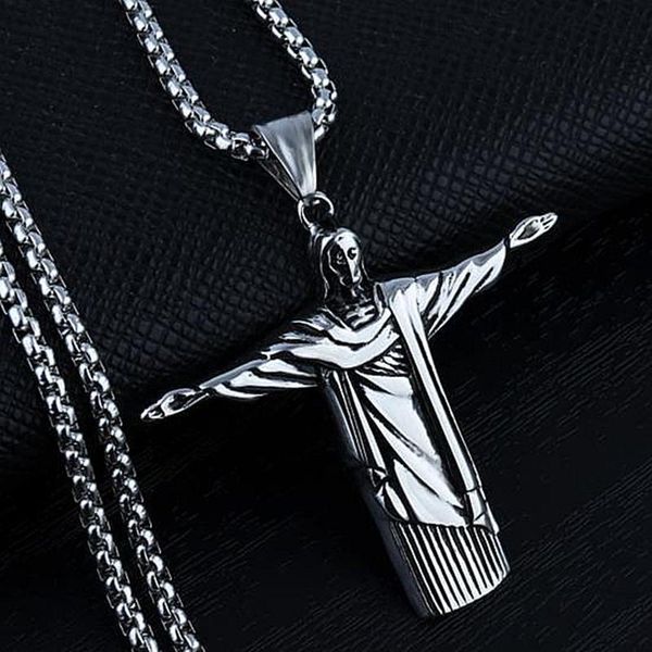 pendant necklaces hnsp hip hop rock jesus cross necklace for men male stainless steel chain, Silver
pendant necklaces hnsp hip hop rock jesus cross necklace for men male stainless steel chain, Silver