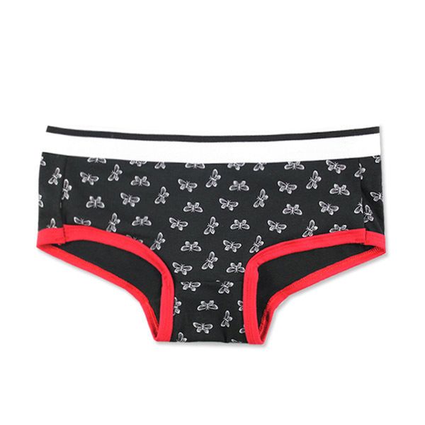 women's mid-waist, wide-brim, neutral and comfortable stretch cotton printed panties, shorts, boxer briefs a19296, Black;pink
women's mid-waist, wide-brim, neutral and comfortable stretch cotton printed panties, shorts, boxer briefs a19296, Black;pink