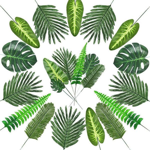 decorative flowers & wreaths 72 pieces 7 kinds artificial palm leaves with stems tropical faux jungle for party decorations
decorative flowers & wreaths 72 pieces 7 kinds artificial palm leaves with stems tropical faux jungle for party decorations