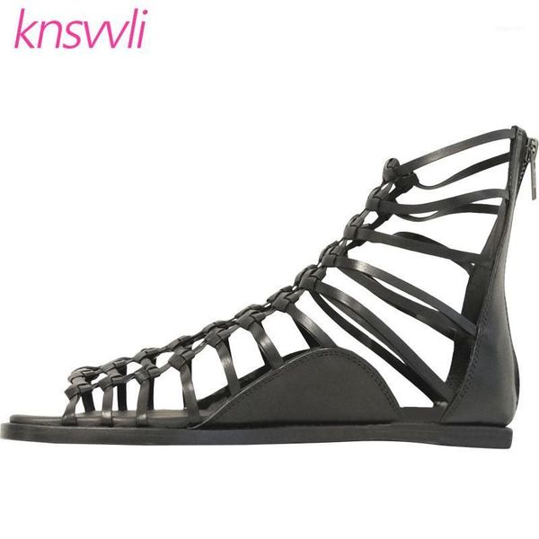 boots leather braided summer woman peep toe cut outs woven rome femmes sandales casual flat ankle for women sandals1, Black
boots leather braided summer woman peep toe cut outs woven rome femmes sandales casual flat ankle for women sandals1, Black