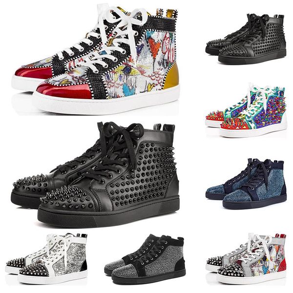 red bottoms обувь для мужчин женщин шипованных шипов марочной платформы из натуральной кожи тройных черных белых случайных заклепки спорта к, Black
red bottoms обувь для мужчин женщин шипованных шипов марочной платформы из натуральной кожи тройных черных белых случайных заклепки спорта к, Black